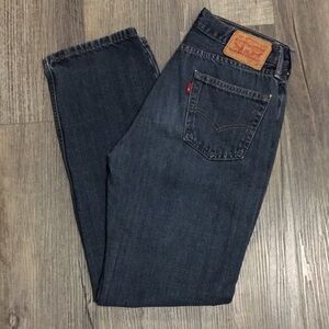 Levi's Men's Dark Blue Jeans 514 Size W 30 L 32